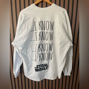 Disney Star Wars HAN SOLO "I KNOW” Spirit Jersey in size 2XL / XXL